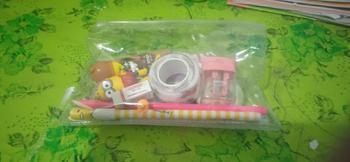 Product Review of Pouch Set alat tulis viral alat-alat sekolah aesthetic Pulpen pensil penggaris dll Penghapus Rautan Stationery from 🦋** 0