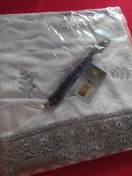 Product Review of NAFHA - Mukena Terusan Dewasa Nafha Bordir Daily Tropical Katun Mukenah Rayon Wanita Muslim Putih Traveling Panjang from A** M**1 0