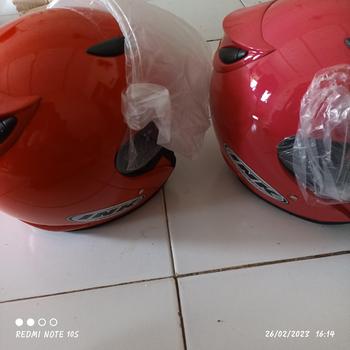 Product Review of HELM DEWASA HALF FACE INK Centro SNI Basic Solid Warna White Untuk Pria Dan Wanita Dewasa SNI COD Free Packing Motorcycle Motorcycle from m**k b**r 0