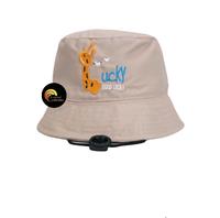 Gambar Topi Bucket Anak Bordir Good Lucky Jerapah - Kuning dari BAKIND COLLECTION NEW undefined 5 Tokopedia