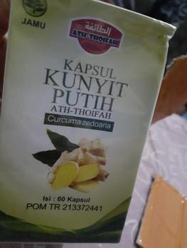 Product Review of Kapsul Ekstrak Kunyit (Kunir) Putih Ath-Thoifah Original BPOM | Herbal Terapi Kanker Tumor Miom Kista Vertigo Dll from t**8 0