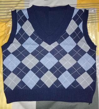Product Review of Vest ROSE -  Rompi Rajut Pori Wajik  Atasan Wanita Crop Motif Panjang Top Outer Hitam from m** 0