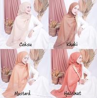 Gambar RIFANYHIJAB Bella Pashmina Hijab Wanita Muslim Pink Kerudung Empat Syal - Mocca dari Rifany Hijab_NEW undefined 3 Tokopedia