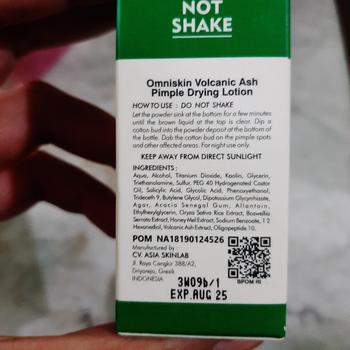 Product Review of Volcanic Ash Pimple Drying Lotion 20ml - PIMPLE SPOT VOLCANIC ASH- OBAT TOTOL JERAWAT from r**y 1