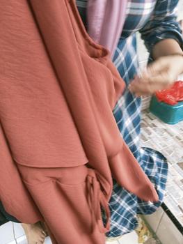 Product Review of Alesha Dress Maxi Gamis Crinkle Airflow ALL SIZE FIT XL By El Shinta Collection from B**a M** 0