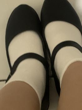 Product Review of Sepatu loafers wanita sepatu Loly MJ Hitam Putih Shoes Sandal Sendal fantofel  korea from y**p 2