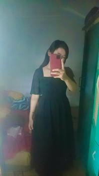 Product Review of KC - Malika Midi Dress - 2 Size - Square Neck Chiffon ada furing from S**💕 0