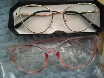 Product Review of (BELI1 GR4T1S 1)FRAME KACAMATA BESI CAT EYE QINAN SERIES Bluecromic Frame Perempuan Antiradiasi Blueray Cewek Lensa Photocromic Glasses Eyewear from k**s 1