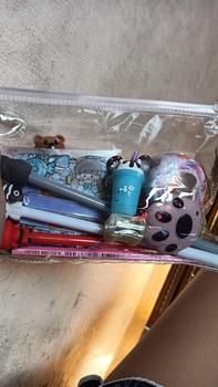 Product Review of Pouch Set alat tulis viral alat-alat sekolah aesthetic Pulpen pensil penggaris dll Penghapus Rautan Stationery from 𓅸**🐾 0