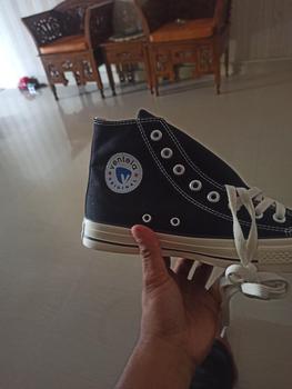 Product Review of Ventela Ethnic High Black Natural Sepatu Sneakers Pria (Siluet 70s) Canvas Shoes Casual from _**🔹 0