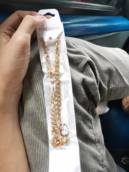 Product Review of Kalung Rantai Titan Model CD Tersedia Warna Rose Gold, Gold dan Silver Anti karat Aksesoris Elegan Titanium Asesoris Wanita from c**a 0