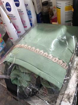 Product Review of Mukena Dewasa Jumbo 3in1 Crinkle Nadine Series from L**🍀 0