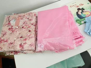 Product Review of Hân Nguyễn Áo Bà Ba - B.A01 (ÁO LẺ) Áo Bà Ba Dây Kéo Hoa Gió Cổ Tròn tay dài Nữ Top Women Sơ Mi from M** S**ê 酒**マ 1