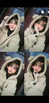 Product Review of Sweater Hoodie Crope V Bear Sherpa Bulu Domba Fit Wanita Tebal Oversize Cream from ** 2