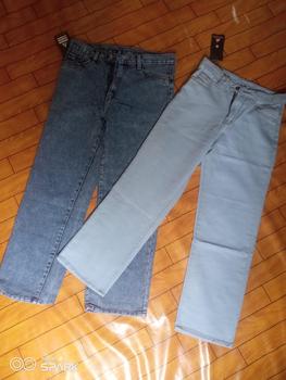 Product Review of HTM - Hight waist Loose Jeans Hangover Celana Panjang Jeans Wanita Jumbo Bawahan from D**a 1