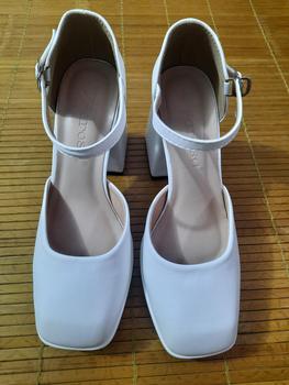 Product Review of (Phúc Minh) GIẦY Cao Gót Nữ Bít Hậu Trơn Chất Liệu Da Mờ Mũi Vuông 10 phân (Phom rộng) Shoes giàycaogót DéP giay cuoi bup Women giay  7 from M** K** ** v** K** ** 0