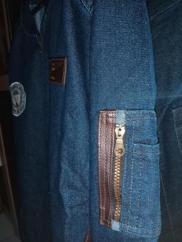 Product Review of JACKET BOMBER JEANS CAP KULIT PRIA DAN WANITA panjang motif jaket  casual  tebal cowok  distro from ♌**♎ 0