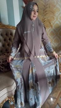 Product Review of Almira Gamis  Motif printing  Digital klok mayung Gamis pesta   Syari Muslim Kondangan from e**0 1