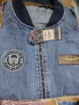 Product Review of Jaket Bomber Jeans Emblem|Jaket Bomber Denim Blitz|Jaket Denim Size M L XL dan XXL|Jaket Jeans Jumbo|Jaket Jeans XXL from R**a B**g 2