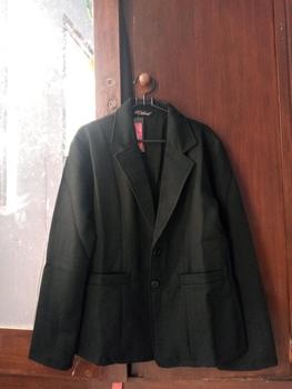 Product Review of Jas Blazer Wanita Jas Kerja Kantor Cewe Polos Dewasa Anak Jaket Blezer Cewek Pakaian Formal Kantoran Dasar Hitam Abu  Bahan Panjang Kancing Jumbo Big Size Cardigan Rompi Outer Perempuan  Ootd Korean Style Seragam Slimfit from R**a 2