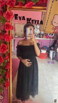 Product Review of KC - Malika Midi Dress - 2 Size - Square Neck Chiffon ada furing from A**🐼 0