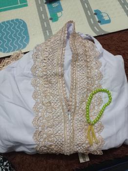 Product Review of Mukena Terusan 2 in 1 Renda Giper Katun Nyaman Muslim Tasbih Simple Panjang from E**g N**i 1