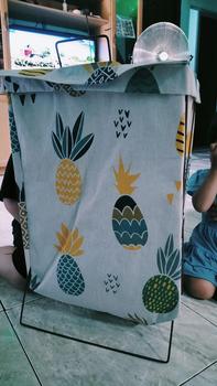 Product Review of Dejavu Laundry Bag Keranjang Baju Lipat Tempat Pakaian Kotor Laundry Basket Tempat Cucian Baju Penyimpanan Mainan Anak Serbaguna HSB217 from D**i 0