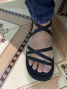 Product Review of Dép nữ xỏ ngón hai quai khóa vuông 3 MÀU TRẮNG ĐEN BE( Form chuẩn) DéP Shoes Nhung Jean from T** T** 9** 0