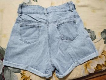 Product Review of Quần short jean nữ lưng cao, quần đùi jean cạp cao ống rộng sắn gấu BORAM SG Pants Women from k**1 2