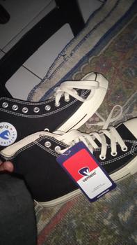 Product Review of Ventela Ethnic High Black Natural Sepatu Sneakers Pria (Siluet 70s) Canvas Shoes Casual from K**a A**a 0