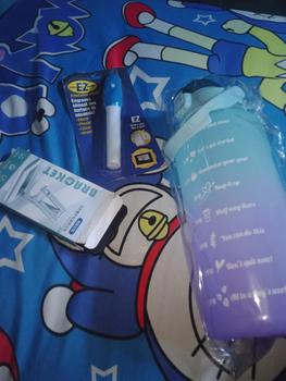 Product Review of BOTOL MINUM KEKINIAN 2 LITER 2000ML  BOTOL MINUM TRANSPARAN KOREA BOTOL AIR MINUM MOTIVASI JEPALO MAKASSAR Minuman Putih from S**🥰 0