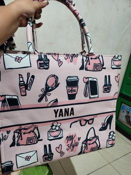 Product Review of MNK BAG | LARGE SIZE | TOTEBAG NAMA | READY STOK | BISA CUSTOME NAMA | Manukashop_id Kanvas from Y**a 0