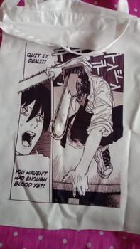 Product Review of CHAINSAW MAN CANVAS BAG / TOTEBAG CUSTOM / Bahan Baby Kanvas from n**w 0