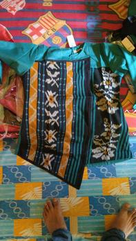 Product Review of Blus couple kombinasi  tenun Bianca (B30) Batik Katun Toyobo Atasan Wanita Panjang Tangan from I**a 0