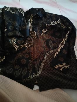 Product Review of KEMEJA BATIK LENGAN PANJANG READY JUMBO BATIK ATASAN PRIA BATIK KANTOR BATIK SERAGAM from E**y a** 0