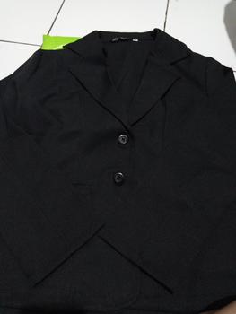 Product Review of Jas Blazer Wanita Jas Kerja Kantor Cewe Polos Dewasa Anak Jaket Blezer Cewek Pakaian Formal Kantoran Dasar Hitam Abu  Bahan Panjang Kancing Jumbo Big Size Cardigan Rompi Outer Perempuan  Ootd Korean Style Seragam Slimfit from C**e N**a 0