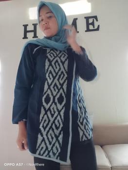 Product Review of Blus couple kombinasi  tenun Bianca (B30) Batik Katun Toyobo Atasan Wanita Panjang Tangan from C**e 0