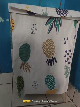 Product Review of Dejavu Laundry Bag Keranjang Baju Lipat Tempat Pakaian Kotor Laundry Basket Tempat Cucian Baju Penyimpanan Mainan Anak Serbaguna HSB217 from N**H 0
