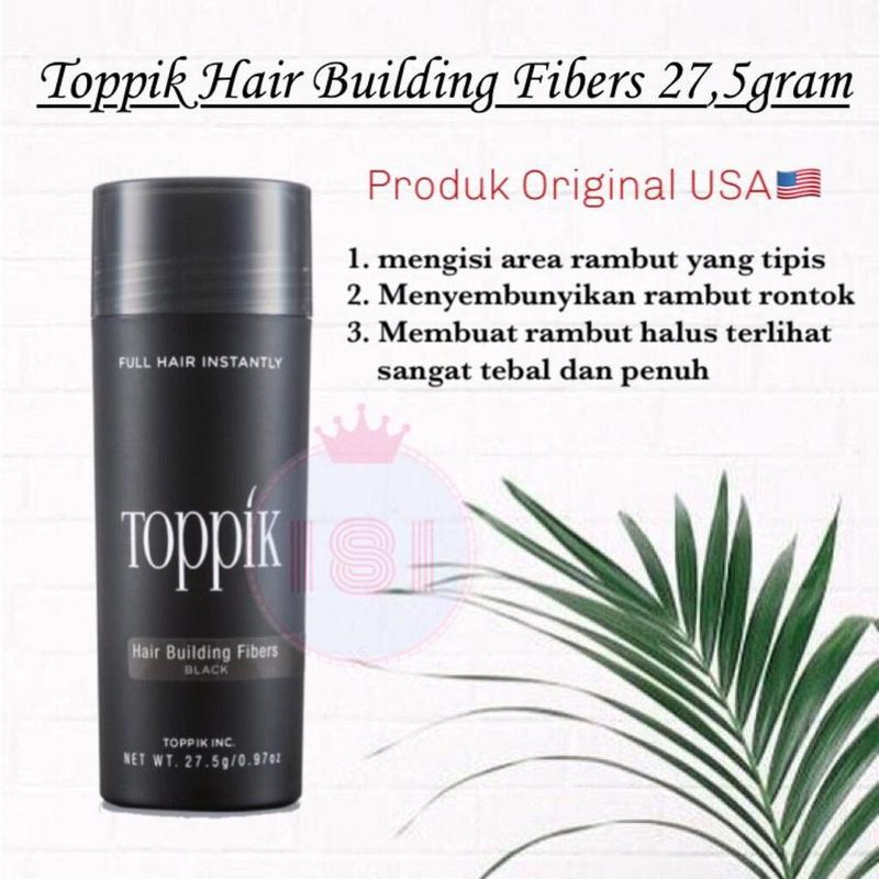 Toppik Fiber Hair Building 27,5 gram Original USA Perawatan Rambut ...