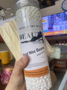 Product Review of Hủ 400g Sáp Wax Lông + Que gỗ waxing - Sáp wax dẻo, wax sạch lông cứng, lông tơ Kem from M** K**g 0