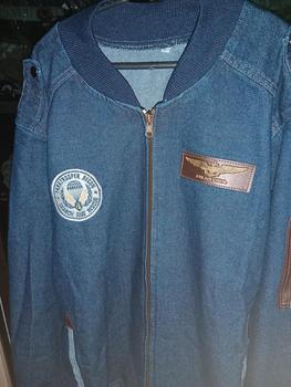 Product Review of JACKET BOMBER JEANS CAP KULIT PRIA DAN WANITA panjang motif jaket  casual  tebal cowok  distro from ♌**♎ 1