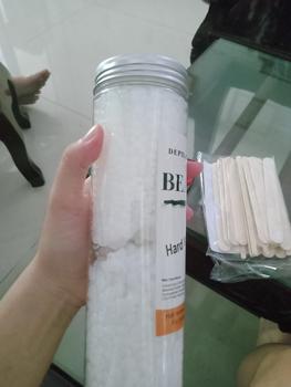 Product Review of Hủ 400g Sáp Wax Lông + Que gỗ waxing - Sáp wax dẻo, wax sạch lông cứng, lông tơ Kem from C**g t** h**🐽 1