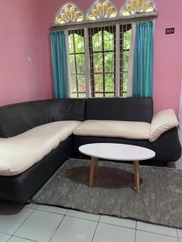Product Review of Dections Meja Ruang Tamu Minimalis Oval Scandinavian 80x40cm Meja Kopi - Coffee Table kayu furniture from M**💚 0