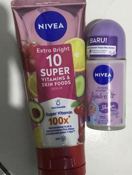 Product Review of NIVEA Body Care Package - Extra Bright 10 Super Vitamins + Shaveless Deodorant - Mampu  Mencerahkan Ketiak dan Melembutkan Kulit from r**s 0