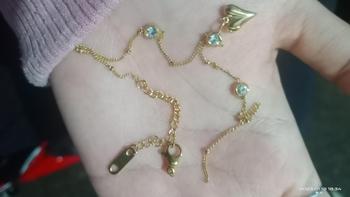 Product Review of Flexion - Gelang Kaki Wanita Lucia - Titanium Anti Karat/Hitam/Luntur - Aksesoris dan Perhiasan Fashion Korea Aesthetic Anklet Gold from O**a 1