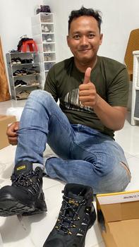 Product Review of SEPATU SAFETY SHOES NEMESIS 6INCH HITAM BLACK from F** D**e B**o 0