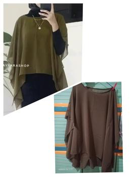 Product Review of BAJU ATASAN WANITA OUTER POLOS BAHAN CERUTY BABYDOLL TERBATU 2022 Muslim Cardigan Oversize Kaos Panjang Kardigan Twill Weave Modest from M**s 0