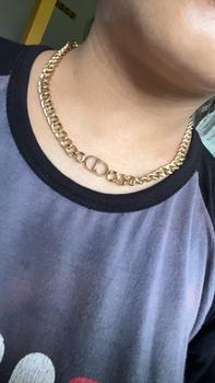 Product Review of Kalung Rantai Titan Model CD Tersedia Warna Rose Gold, Gold dan Silver Anti karat Aksesoris Elegan Titanium Asesoris Wanita from D**p 0