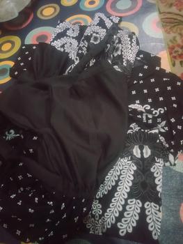 Product Review of COUPLE GAMIS ALL SIZE KEMEJA PENDEK BALOTELLI SILVER from S**h 0