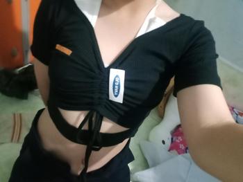 Product Review of Áo kiểu DÂY RÚT giữa giả yếm from n**n c**h t** ** 1